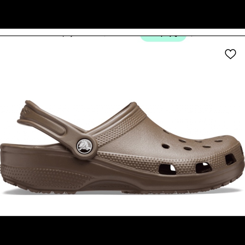 Brand New Chocolate Croc size 9
